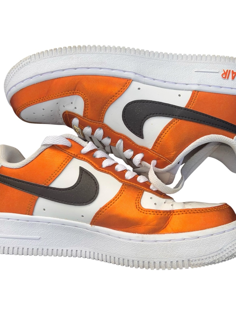 NIKE BY YOU ANNIVERSARY EDITION - Air Force 1 Low Orange White Black WOMEN’S 6